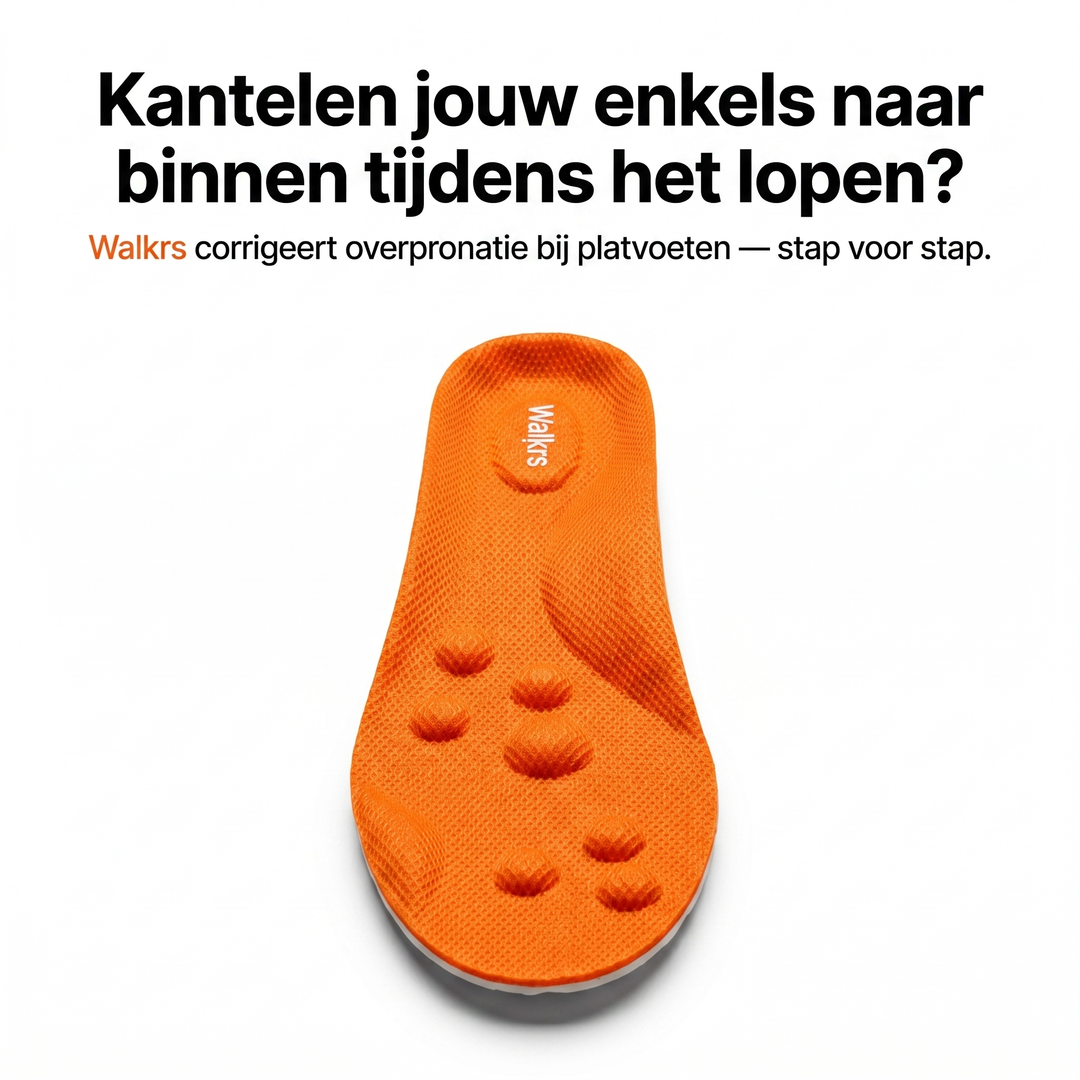Walkrs® – Comfort Inlegzolen voor Platvoeten